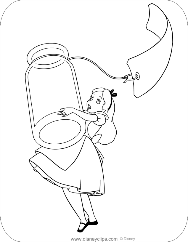 Alice In Wonderland Caterpillar Coloring Pages 3