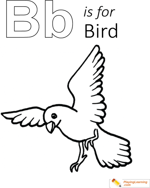 B Is For Bird Coloring Page 5