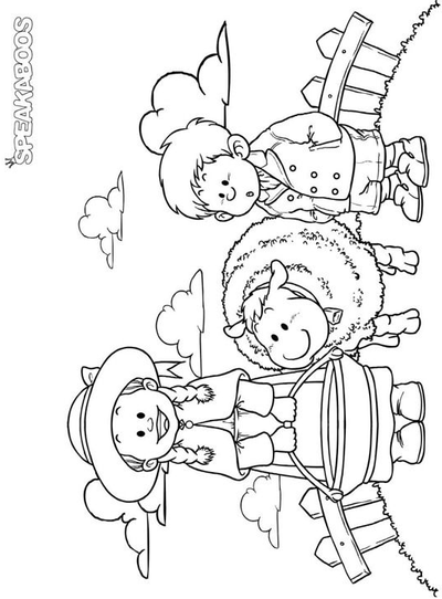 Baa Baa Black Sheep Coloring Page 5