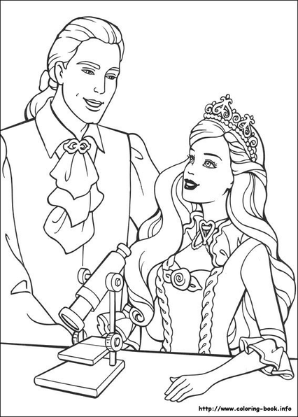 Barbie Princess And The Pauper Coloring Pages 3