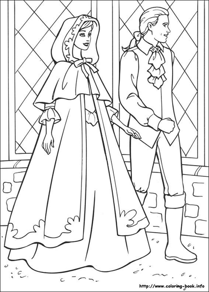Barbie Princess And The Pauper Coloring Pages 6