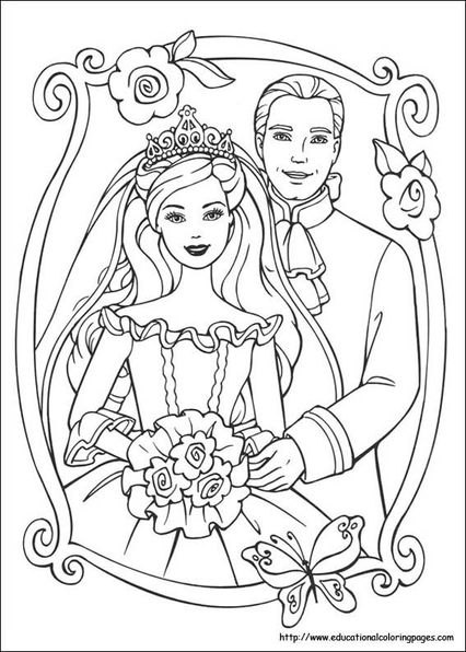 Barbie Princess And The Pauper Coloring Pages 7