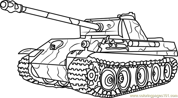 Battle Tank Army Tank Coloring Pages 3