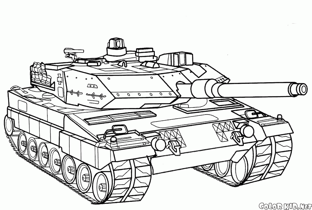 Battle Tank Army Tank Coloring Pages 4