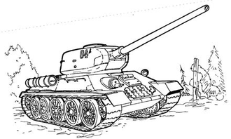 Battle Tank Army Tank Coloring Pages 6