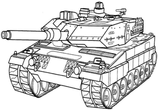 Battle Tank Army Tank Coloring Pages 7