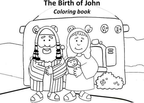 Birth Of John The Baptist Coloring Page 1