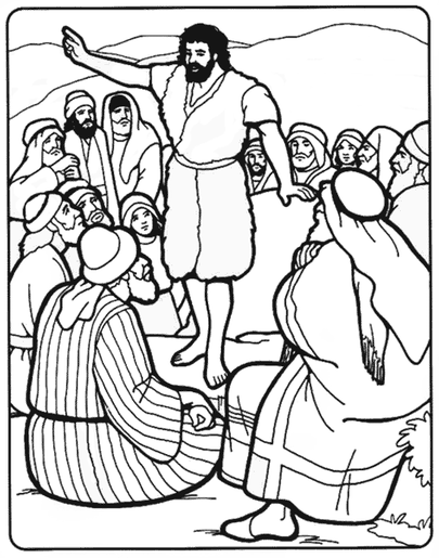 Birth Of John The Baptist Coloring Page 2