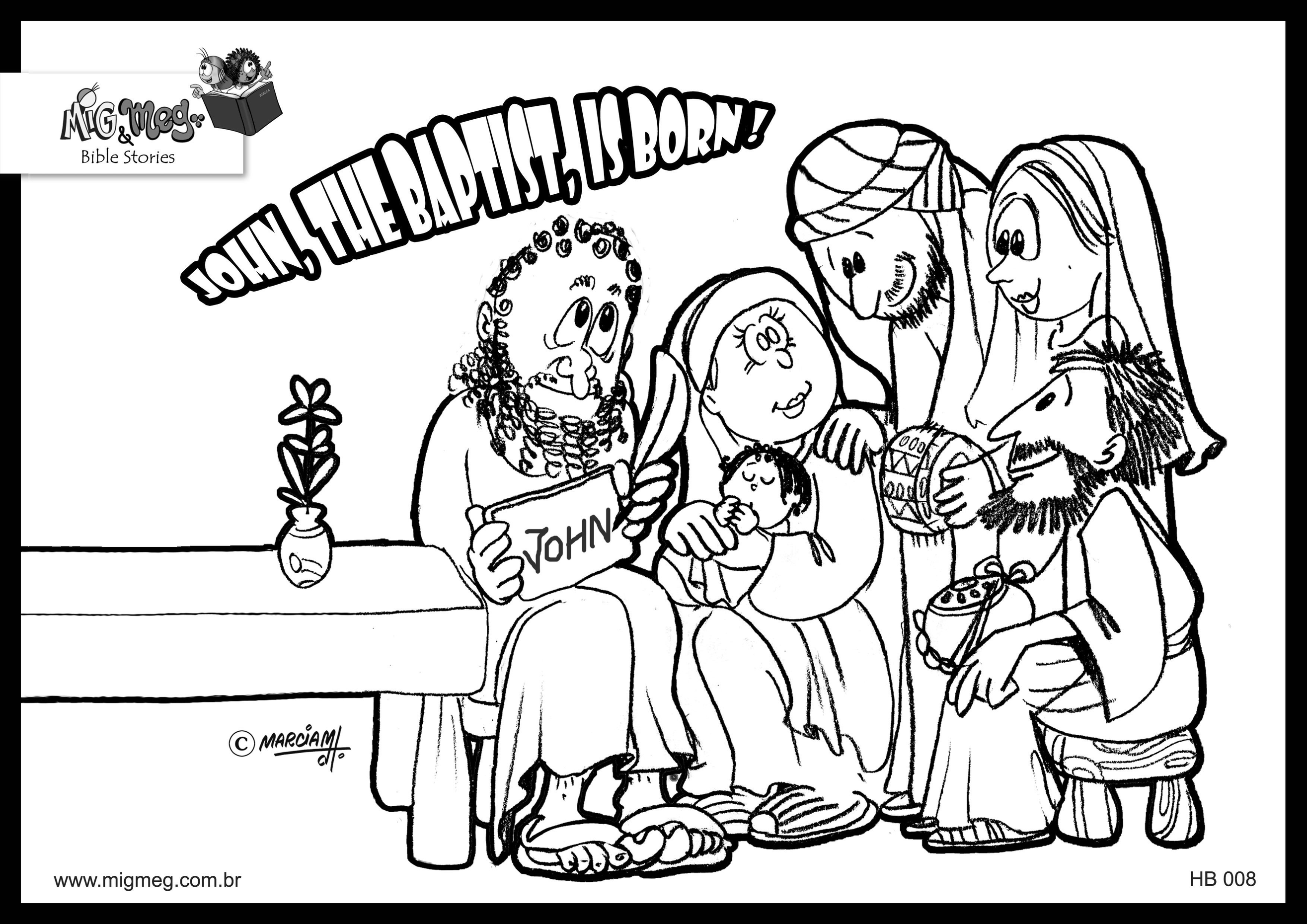 Birth Of John The Baptist Coloring Page 3