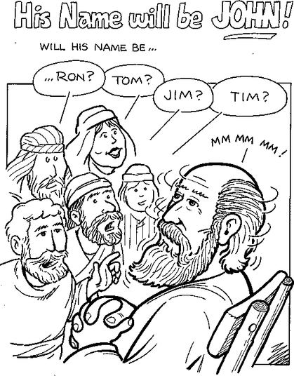 Birth Of John The Baptist Coloring Page 4