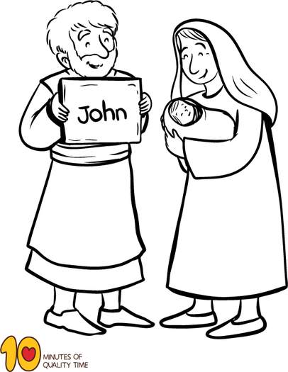 Birth Of John The Baptist Coloring Page 5