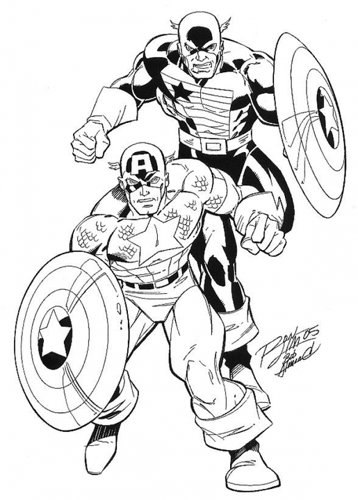 Captain America The Winter Soldier Coloring Pages 1