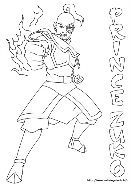 Coloring Pages Avatar The Last Airbender 6