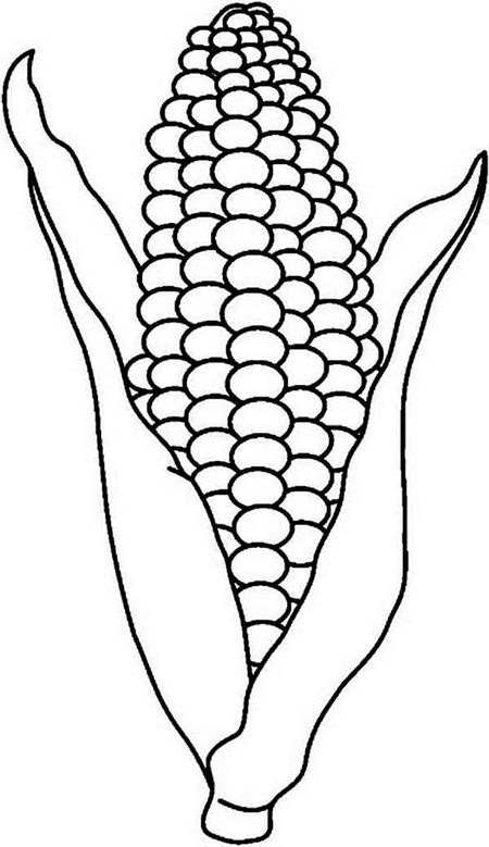 Corn On The Cob Coloring Sheet 6