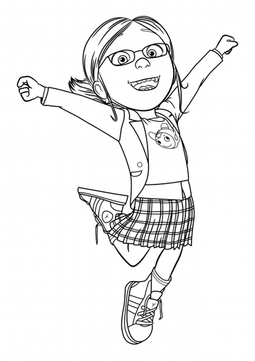 Despicable Me Coloring Pages The Girls 5