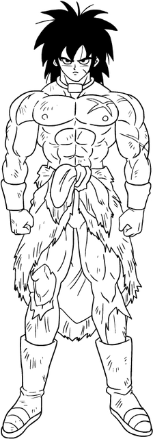 Dragon Ball Z Broly Coloring Pages 3