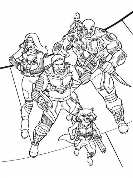 Guardians Of The Galaxy Coloring Pages 5