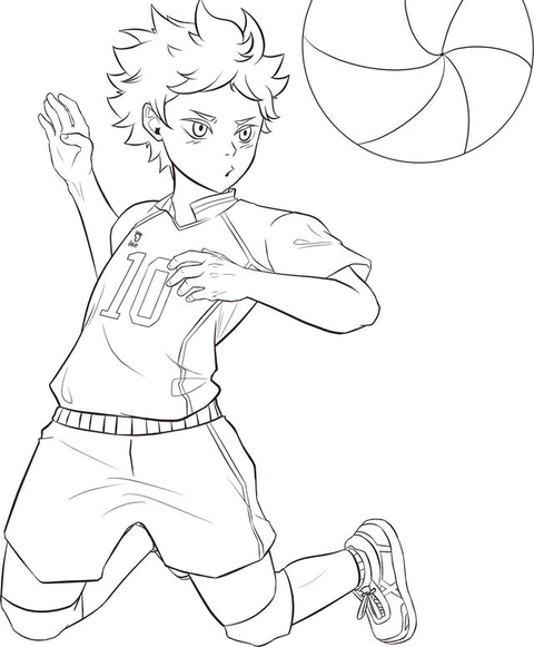 Haikyuu Coloring Pages 1