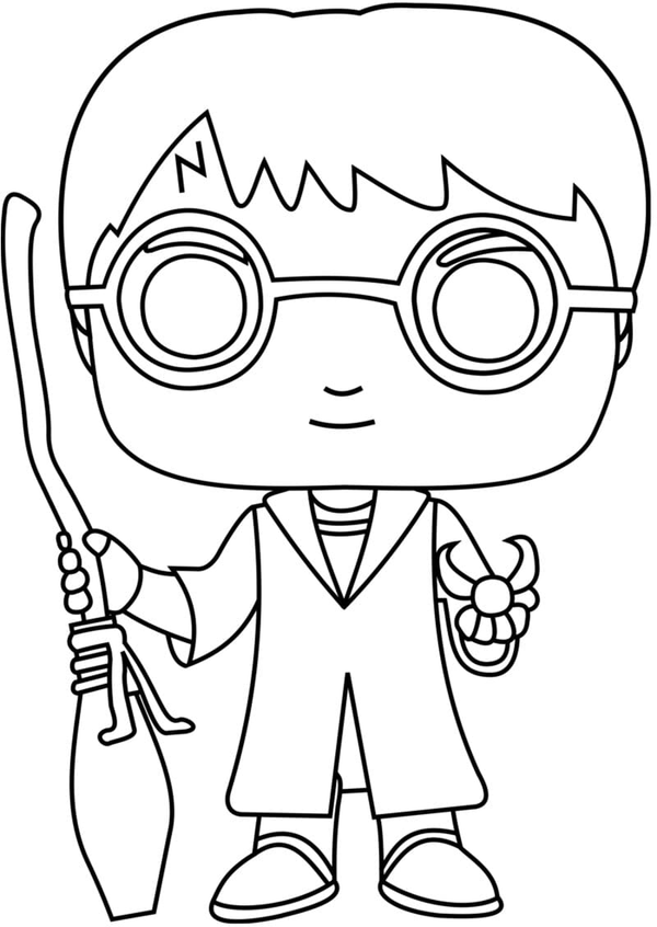 Harry Potter Funko Pop Coloring Pages 6