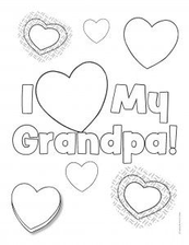 I Love You Grandpa Coloring Pages 4