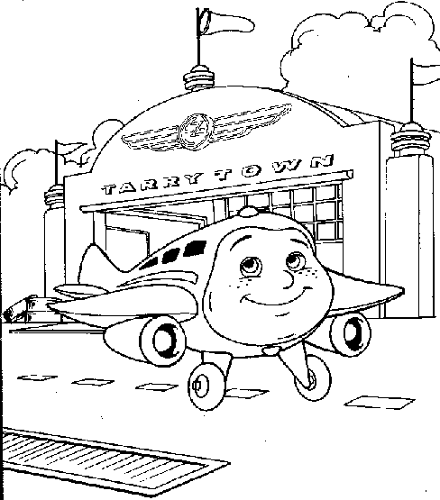 Jay Jay The Jet Plane Coloring Page