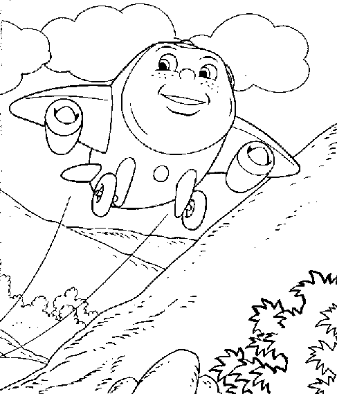 Jay Jay The Jet Plane Coloring Page 2