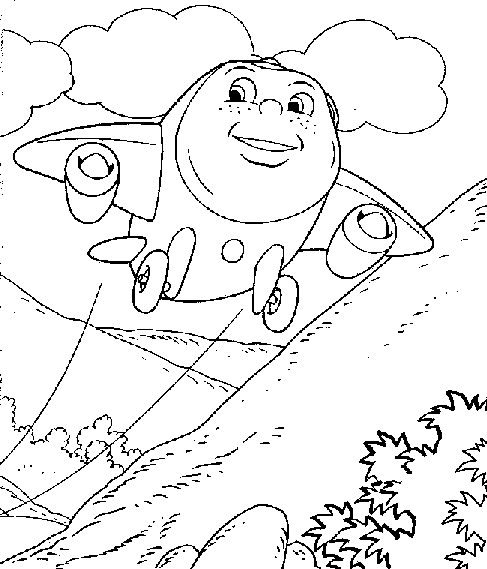 Jay Jay The Jet Plane Coloring Page