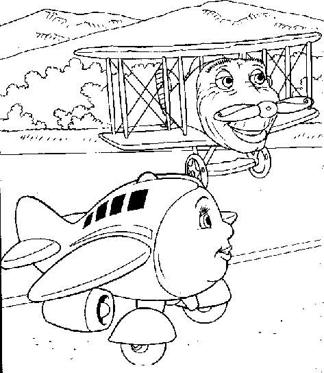 Jay Jay The Jet Plane Coloring Page 3