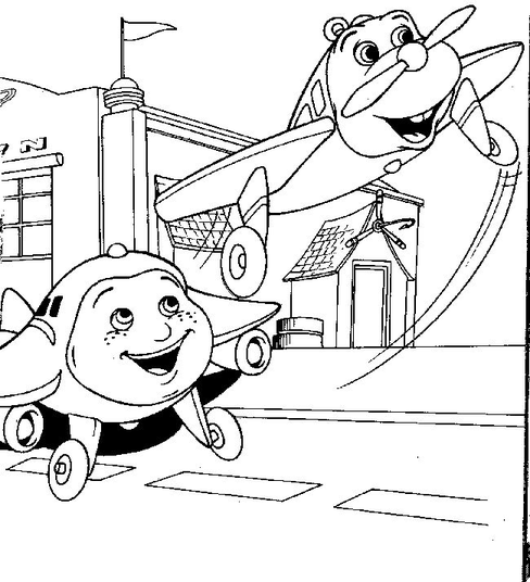 Jay Jay The Jet Plane Coloring Page 4