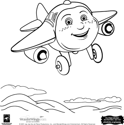 Jay Jay The Jet Plane Coloring Page 5