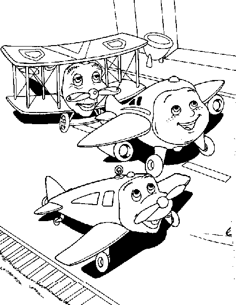 Jay Jay The Jet Plane Coloring Pages