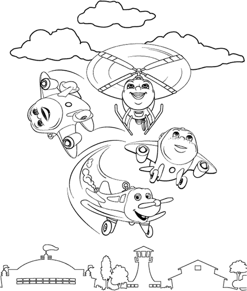 Jay Jay The Jet Plane Coloring Pages 4