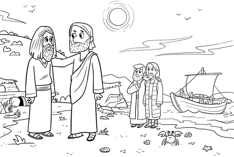 Jesus Casts Out Demons Coloring Page 7