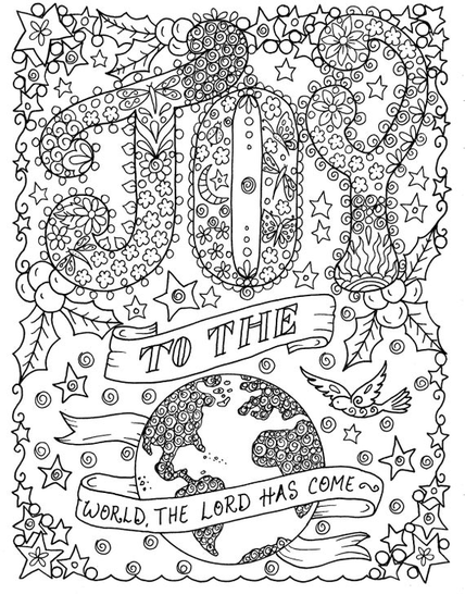 Joy To The World Coloring Pages 3