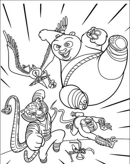 Kung Fu Panda 3 Coloring Pages 10