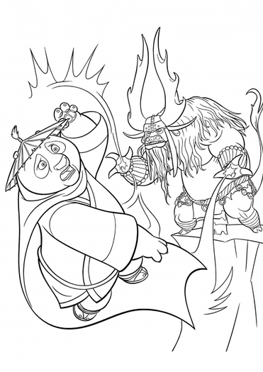 Kung Fu Panda 3 Coloring Pages 4