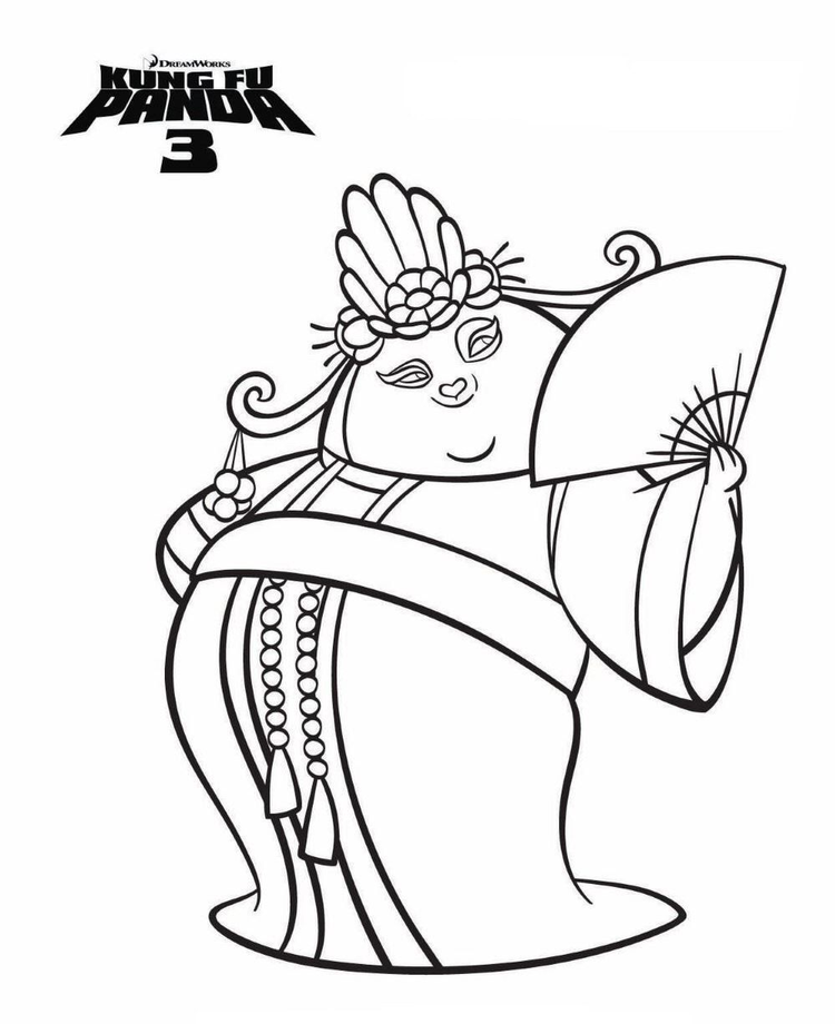 Kung Fu Panda 3 Coloring Pages 6