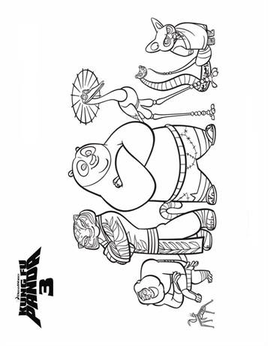 Kung Fu Panda 3 Coloring Pages 7