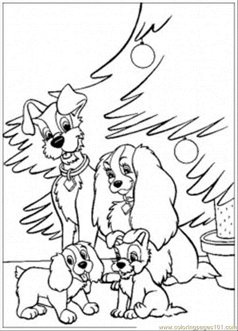 Lady And The Tramp 2 Coloring Pages 1