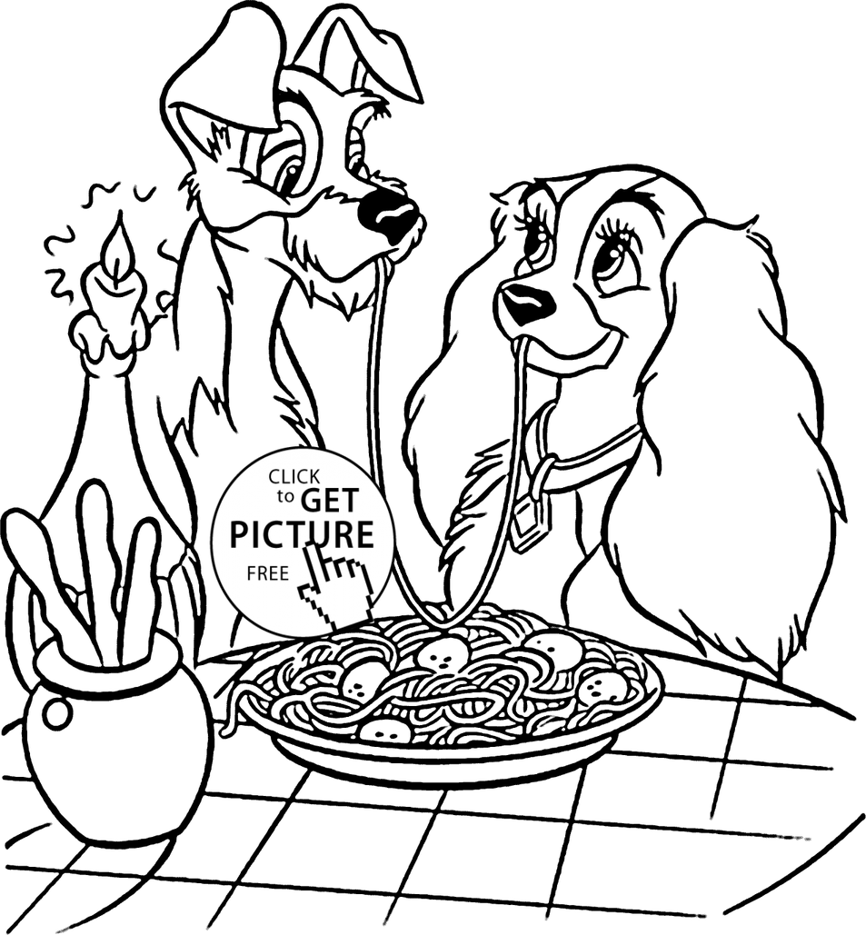 Lady And The Tramp 2 Coloring Pages 2