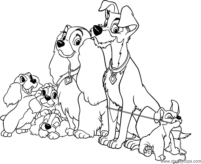 Lady And The Tramp 2 Coloring Pages 3