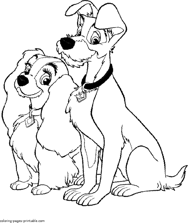 Lady And The Tramp 2 Coloring Pages 5