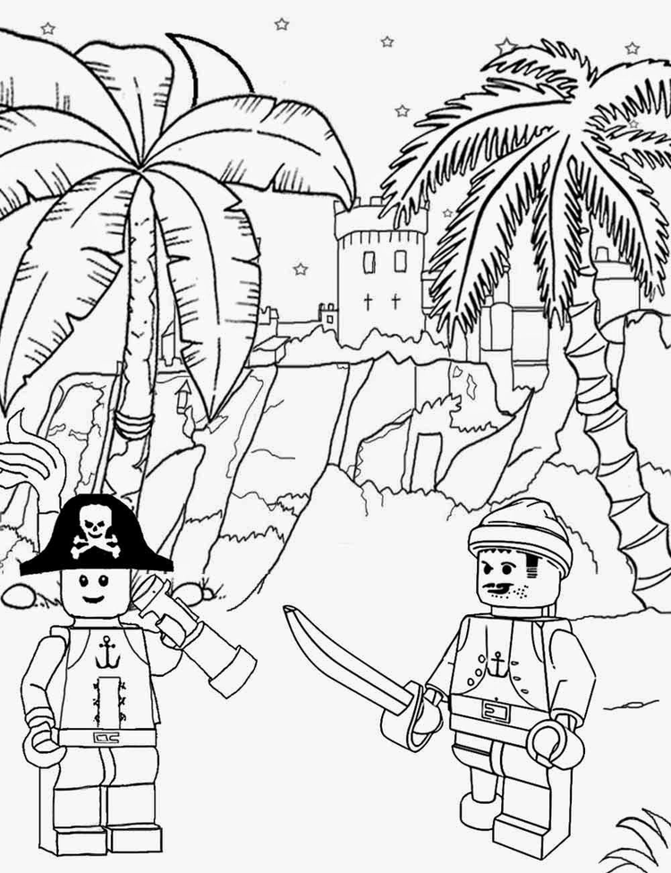 Lego Pirates Of The Caribbean Coloring Pages 2