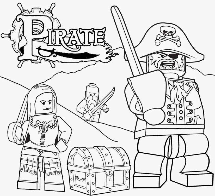 Lego Pirates Of The Caribbean Coloring Pages 4