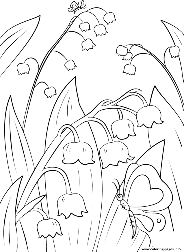 Lily Of The Valley Coloring Pages 2