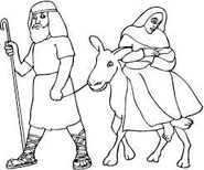 Mary And Joseph Travel To Bethlehem Coloring Pages 3