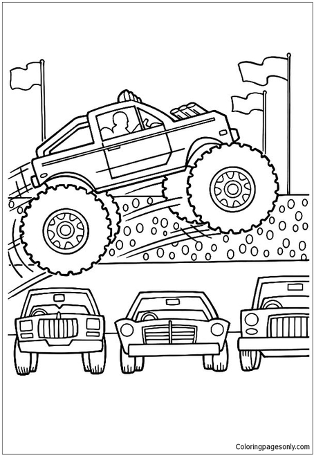 Mohawk Warrior Monster Jam Coloring Pages 7