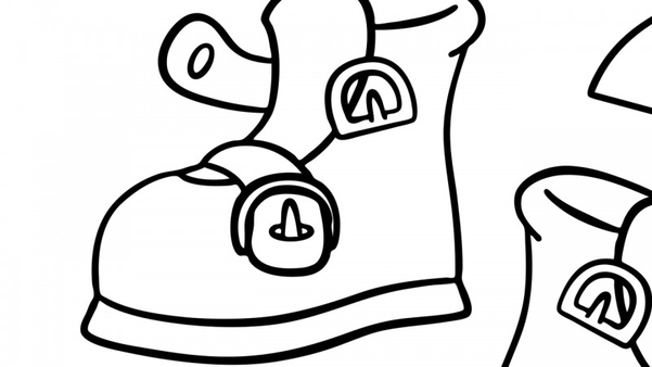 One Two Buckle My Shoe Coloring Page 3