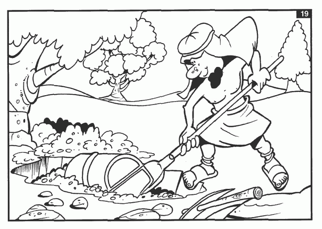Parable Of The Hidden Treasure Coloring Page 7