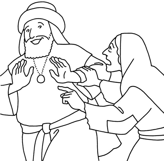 Parable Of The Persistent Widow Coloring Pages 4